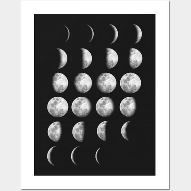 Phases of the Moon Wall Art by CHROME BOOMBOX